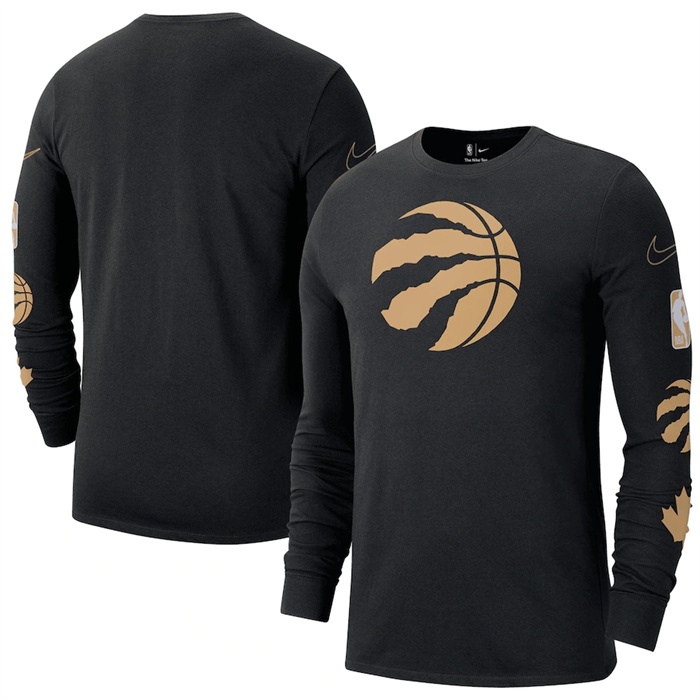 Men's Black Toronto Raptors 2022/23 City Edition Essential Expressive Long Sleeve T-Shirt